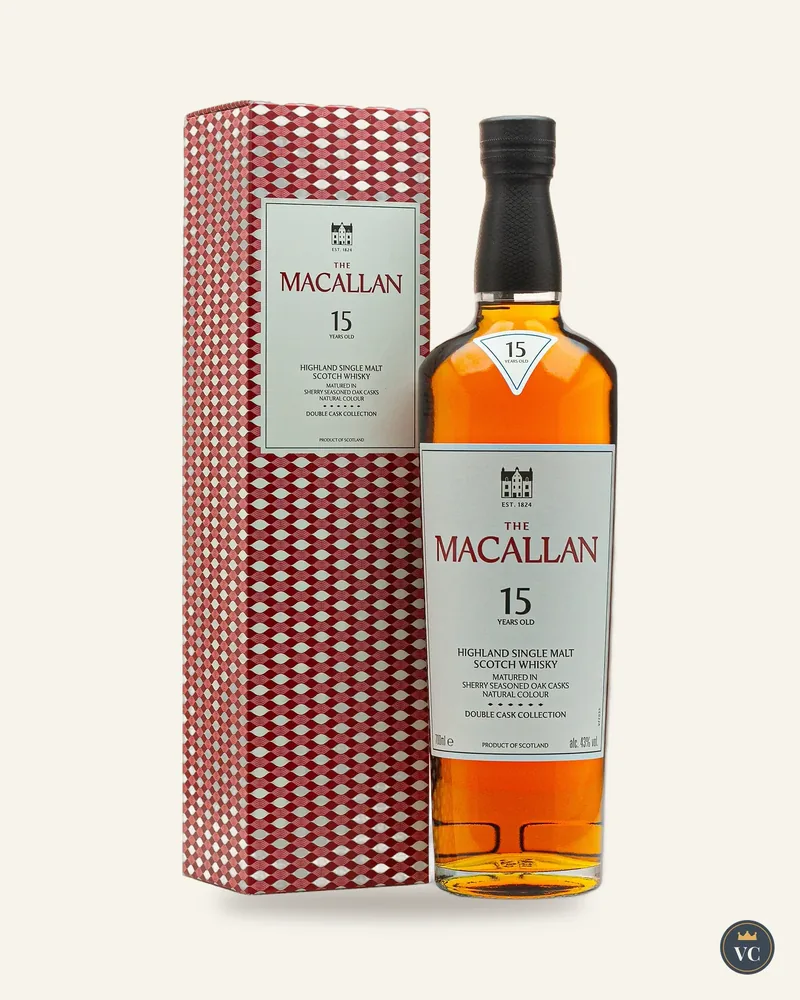 Chai The Macallan 15 Double Cask cạnh hộp
