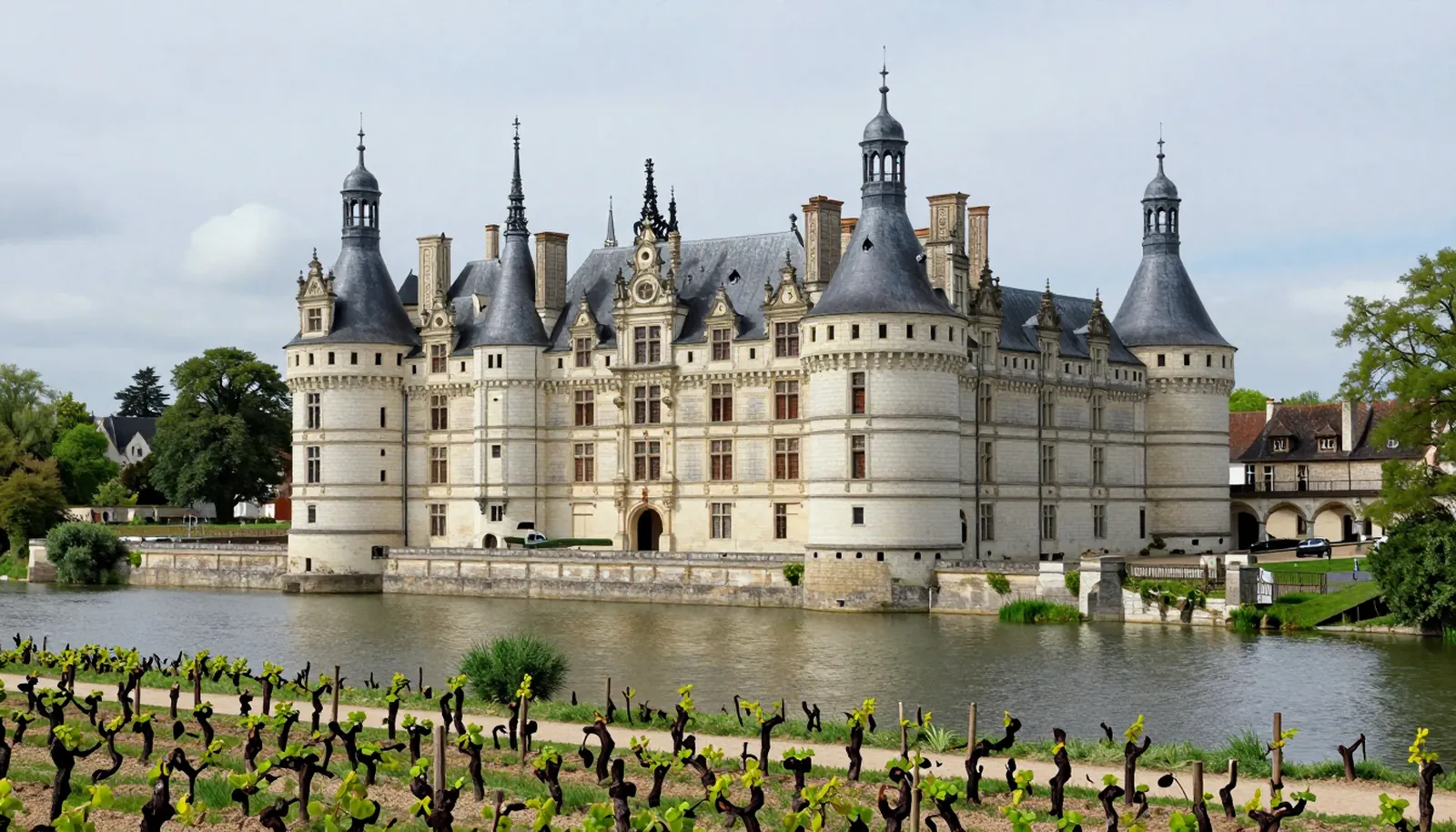 Lâu đài bên sông và vườn nho thung lũng Loire