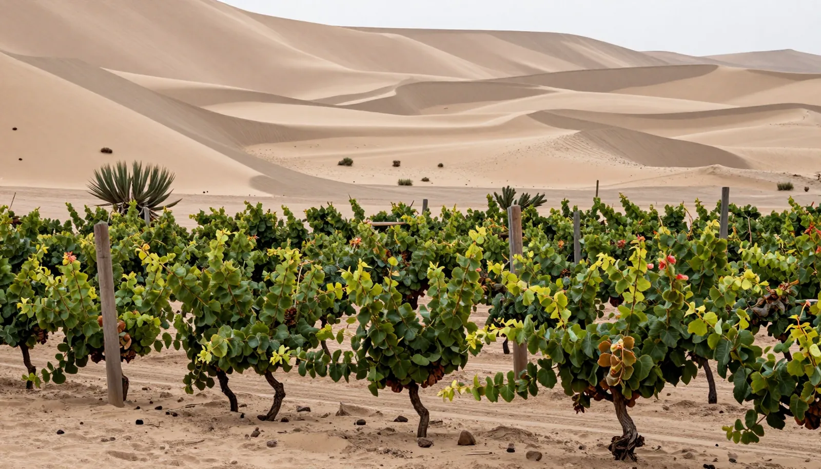 Vườn nho giữa sa mạc thung lũng Ica, Peru